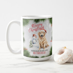 Golden Retriever Dog Pun Christmas Coffee Mug