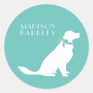 Golden Retriever Dog Puppy Classic Round Sticker