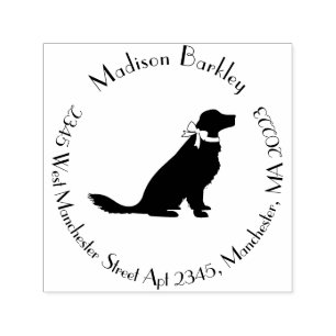 Golden Retriever Dog Puppy Self-inking Stamp