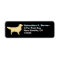 Golden Retriever Dog Silhouette Return Address