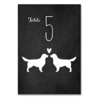 Golden Retriever Dog Silhouettes Wedding Reception