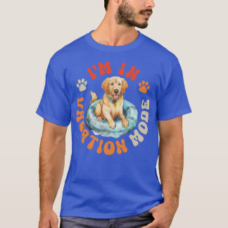 Golden Retriever Dog Vacation Mode 1 T-Shirt