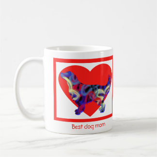 Golden Retriever Dog Valentine’s Day Red Heart Coffee Mug