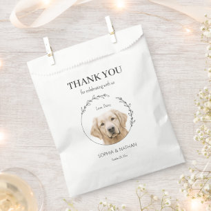 Golden Retriever Dog Wedding Thank You Favour Bag