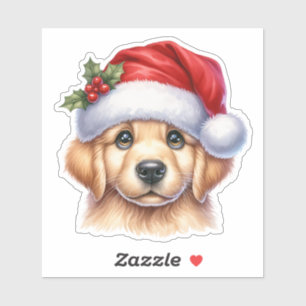 Golden Retriever Dog with Santa Claus Style-82535