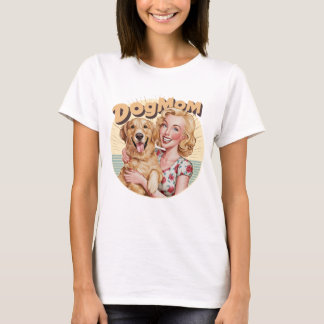 Golden Retriever Dogmaman t-shirt doglover rétro