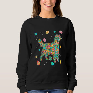 Golden Retriever Eggs Easter Day Dog Dad Dog Mom Sweatshirt