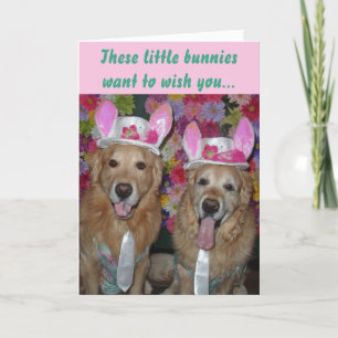 Golden Retriever Eggs-tra Special Easter Card