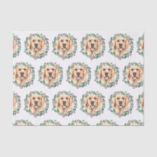 Golden Retriever Elegant Dog Christmas Tissue Paper