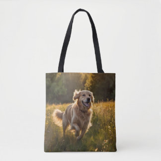 Golden Retriever Elegant Shoulder Tote Bag