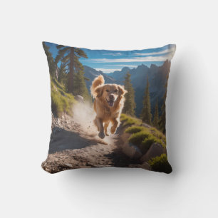 Golden Retriever Elegant Throw Pillow