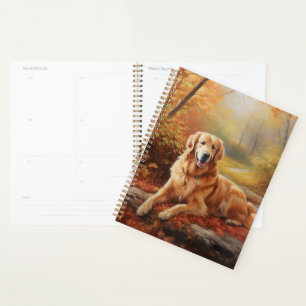 Golden Retriever en automne Leaves automne Inspire
