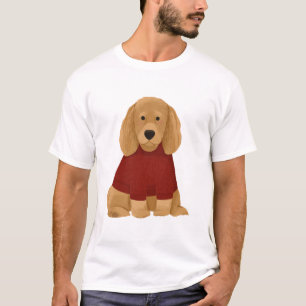 Golden Retriever en pullover rouge
