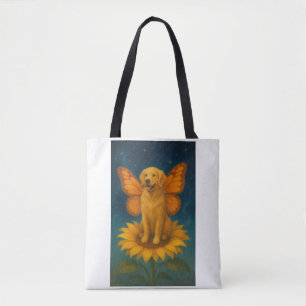 Golden Retriever Fairy Dog Tote Bag