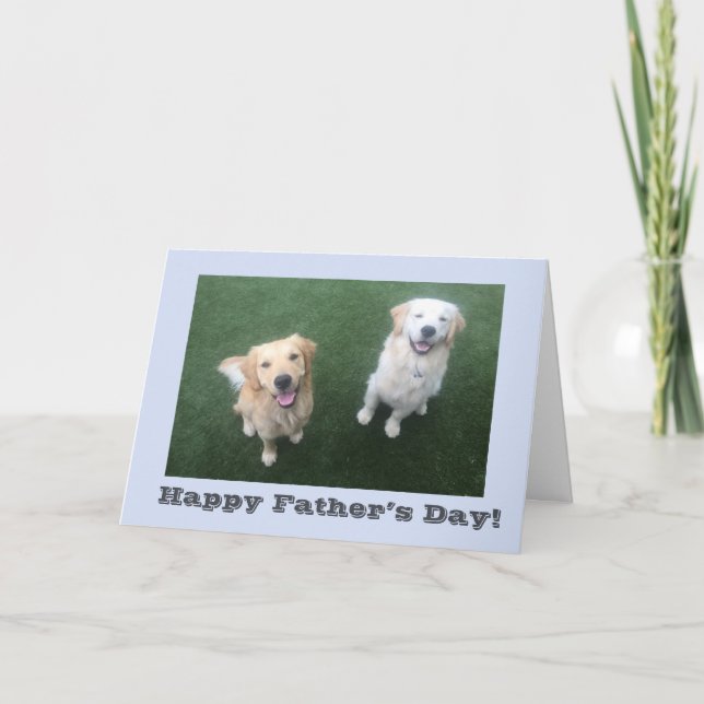 Golden Retriever Father’s Day Card (Front)