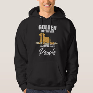 Golden Retriever Favourite People  Dog Hoodie