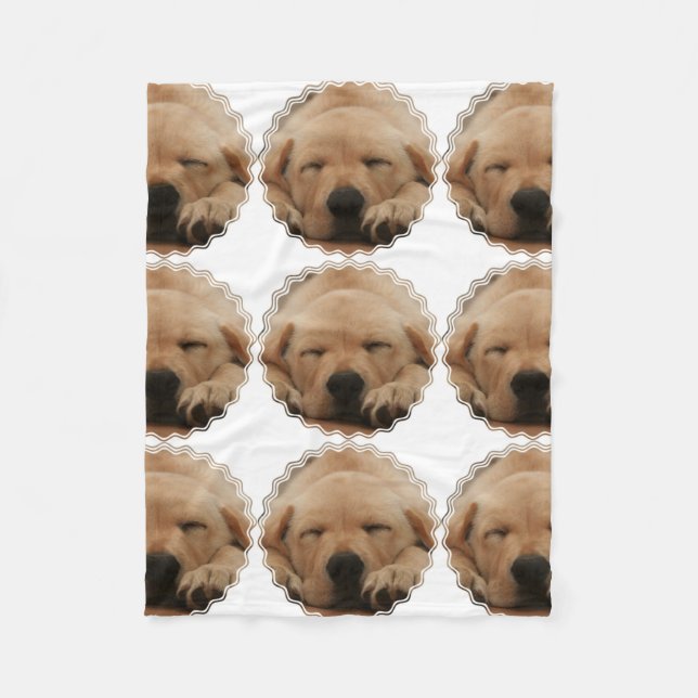 Golden Retriever Fleece Blanket (Front)