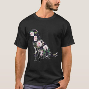 Golden Retriever Floral Nini Dog Lover Christmas T-Shirt