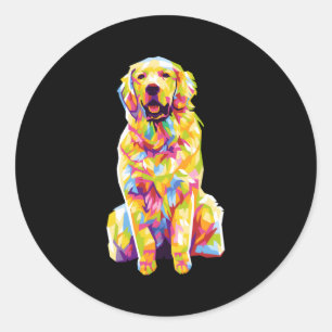 Golden Retriever For Golden Retriever Classic Round Sticker