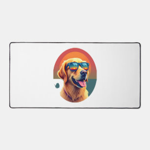 Golden Retriever for Kids Boys Girls Sunglasses Pe Desk Mat
