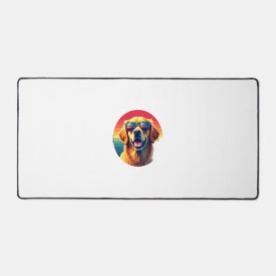 Golden Retriever for Kids Boys Girls Sunglasses Pe Desk Mat
