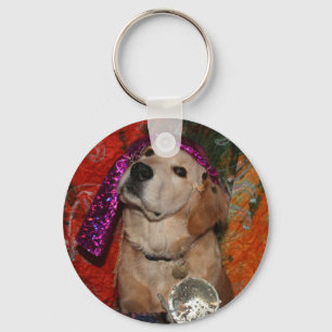 Golden Retriever Fortune Teller Keychain