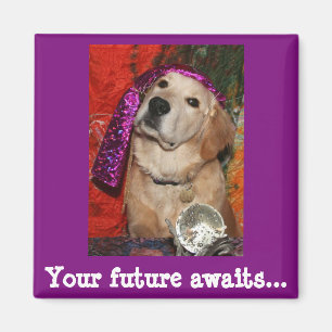 Golden Retriever Fortune Teller Magnet