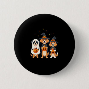 Golden Retriever Ghost Halloween Trick Or Treat Do 2 Inch Round Button