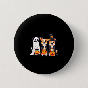 Golden Retriever Ghost Halloween Trick Or Treat Do 2 Inch Round Button