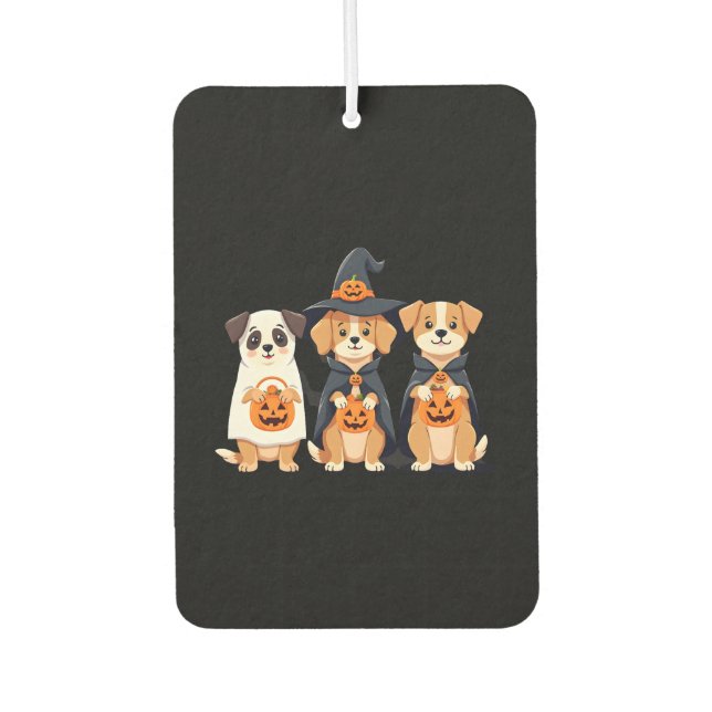 Golden Retriever Ghost Halloween Trick Or Treat Do Air Freshener (Front)