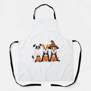Golden Retriever Ghost Halloween Trick Or Treat Do Apron