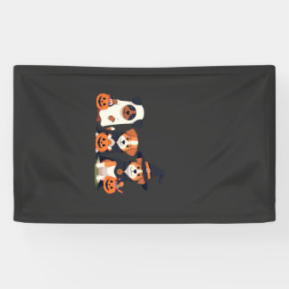 Golden Retriever Ghost Halloween Trick Or Treat Do Banner