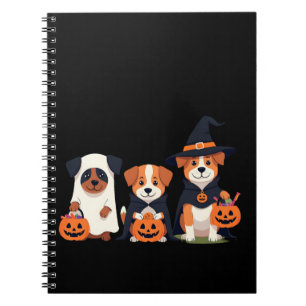 Golden Retriever Ghost Halloween Trick Or Treat Do Notebook