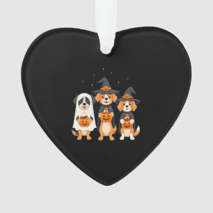 Golden Retriever Ghost Halloween Trick Or Treat Do Ornament