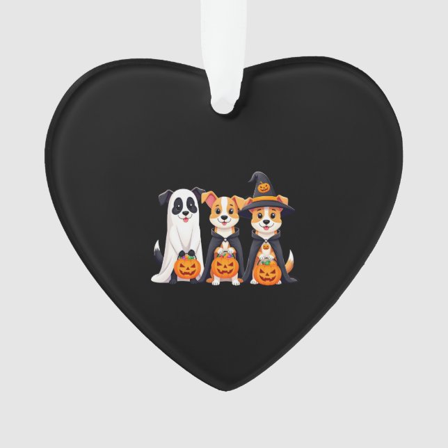 Golden Retriever Ghost Halloween Trick Or Treat Do Ornament (Front)