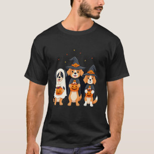 Golden Retriever Ghost Halloween Trick Or Treat Do T-Shirt