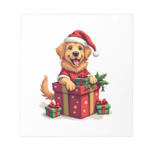 Golden Retriever Gift Wrap Notepad