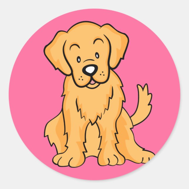 Golden Retriever  Gifts and Merchandise Classic Round Sticker (Front)