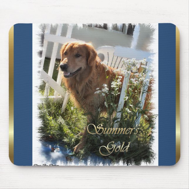 Golden Retriever Gifts Mouse Pad (Front)