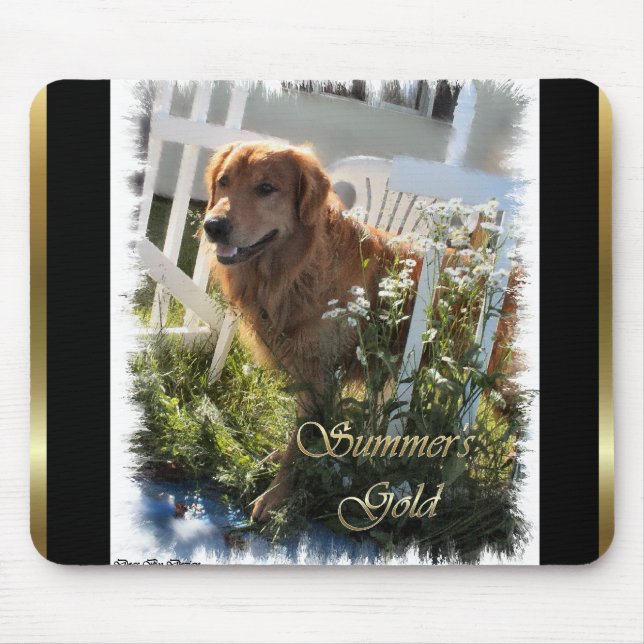 Golden Retriever Gifts Mouse Pad (Front)