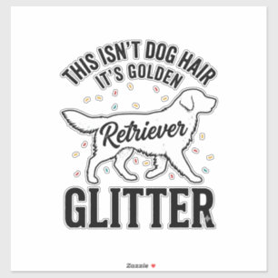 Golden Retriever Glitter Vintage Dog Hair Shirt_1