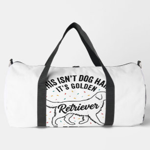 Golden Retriever Glitter Vintage Dog Hair Shirt_1 Duffle Bag