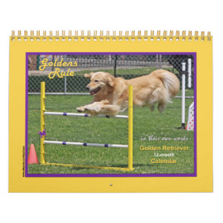 Golden Retriever "Goldens Rule" Calendrier de 12 m