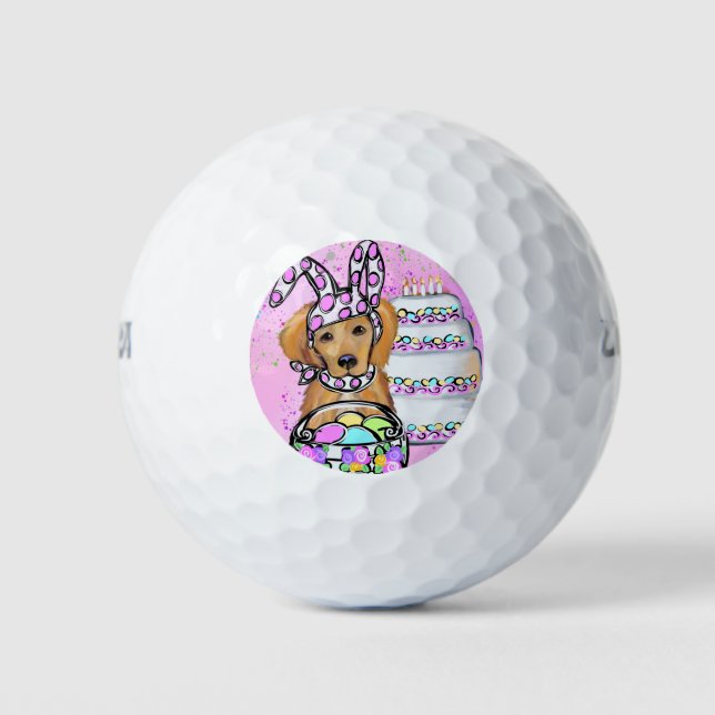 Golden Retriever Golf Balls (Front)