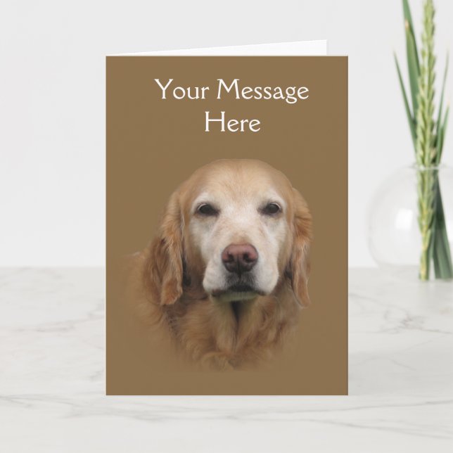 Golden Retriever Greeting Card (Front)