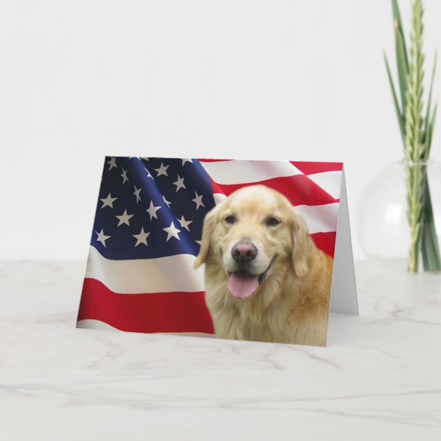 Golden Retriever Greeting Card (Front)