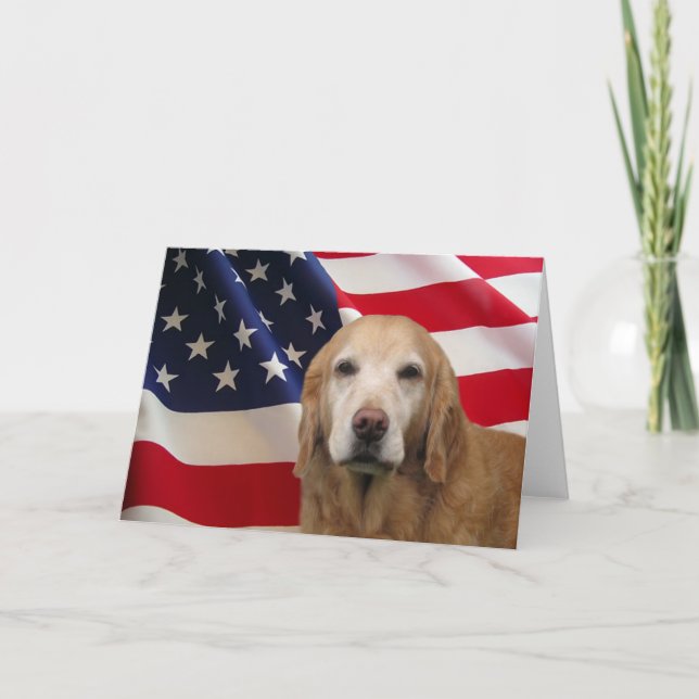 Golden Retriever Greeting Card (Front)