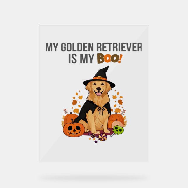 Golden Retriever Halloween Chien Mon Golden Retrie (Recto)