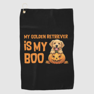 Golden Retriever Halloween Golf Towel