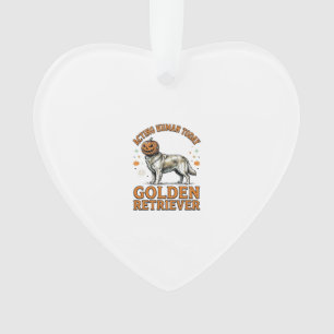 Golden Retriever Halloween Pumpkin Dog Costume Shi Ornament